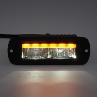 [LED světlo obdélníkové s oranžovým výstražným světlem, ECE R10, R65]
