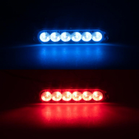 [PROFI SLIM výstražné LED světlo vnější, modro-červené, 12-24V, ECE R10]