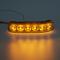 [PROFI silikonové ohebné výstražné LED světlo vnější, oranžové, 12-24V, ECE R65]