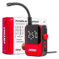 [Bezdrôtová autokompresorová elektrická pumpa na bicykel, powerbanka 40W ACOMP-20 AMIO-03690]