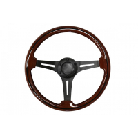 [Steering wheel 350mm Wood Black]