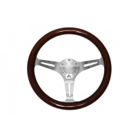 [Steering wheel 350mm Wood Silver]