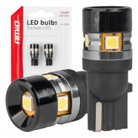 [LED žiarovky CANBUS T10 W5W 5SMD 3030 Biela 12V 24V AMIO-04239]
