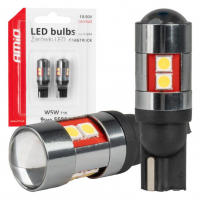 [LED žiarovky CANBUS T10 W5W 9 SMD 3030 Biela 12V 24V 36V 48V AMIO-04244]
