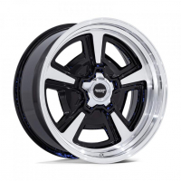 [AMERICAN RACING VINTAGE VN517 MARAUDER - GLOSS BLACK MACHINED W/ DIAMOND CUT LIP]