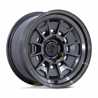 [BLACK RHINO BR021 MONDO - MATTE GUNMETAL W/ GLOSS GRAY LIP]