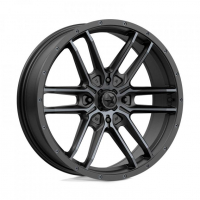 [MSA OFFROAD WHEELS M43 FANG - SATIN BLACK W/ TITANIUM TINT]