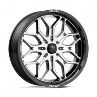 [MSA OFFROAD WHEELS M47 SNIPER - GLOSS BLACK MACHINED]
