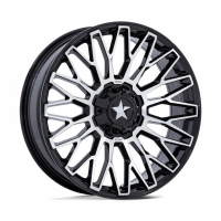 [MSA OFFROAD WHEELS M50 CLUBBER - GLOSS BLACK MACHINED]