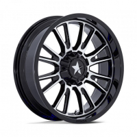 [MSA OFFROAD WHEELS M51 THUNDERLIPS - GLOSS BLACK MACHINED]
