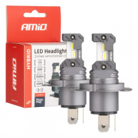 [LED Headlights Hybrid series H4 H19 6000K Canbus 60W AMIO-04114]
