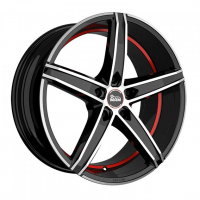 [MAM OX-18 - BLACK FRONT POLISH RED INSIDE]
