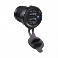 [2x USB zásuvka, 12/24V, 2 x 2,1A]