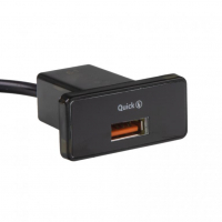 [USB nabíječka QC3.0 do panelu. 12/24V]