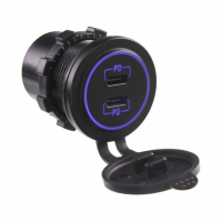 [2x USB-C nabíječka 12/24V, 60W]