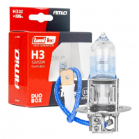 [Halogen bulbs H3 12V 55W LumiTec NEXT GENERATION +135% DUO AMIO-04403]