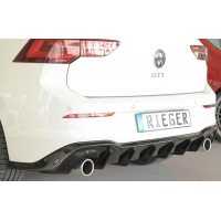 [Rieger vložka do mriežky - Golf 8 - ABS čierna lesklá VW Golf 8 GTI: 08.20- | 5-dverový.]