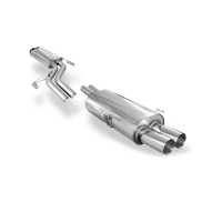 [BMW E32 740i koncový tlmič a predný tlmič ?2x63,5mm vrátane montážneho materiálu - 2x76 typ 10]