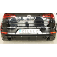 [VW Golf 7 GTI: 02.17- (od Faceliftu) | 3-dver., 5-dver. Golf 7 GTI: 02.17- (od Faceliftu) | 3-dver., 5-dver. - ABS matná čierna - Rieger zadný nástavec]