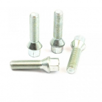 [Predĺžená skrutka M14x1,5 64mm SILVER pozink - Kónus - 1ks]