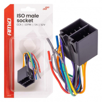 [ISO male socket ISO CCA 13PIN 5A 12V AMIO-04445]