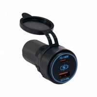 [USB QC3.0 + USB-C 100W/20V zásuvka 12/24V]