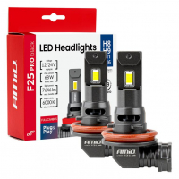 [LED Headlights Series F25 PRO BLACK FULL CANBUS H8 H9 H11 H16 68W 12V 24V AMIO-04721]