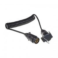 [Prodlužovací kabel 2 m spirálový, 1x zástrčka, 1x zásuvka 13pin 12V]