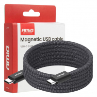 [Magnetic USB cable USB-C to USB-C 60W 100cm AMIO-04840]