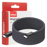 [Magnetic USB cable USB-C to USB-C 60W 200cm AMIO-04841]