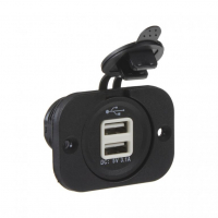 [2x USB nabíječka (zásuvka) voděodolná do panelu]