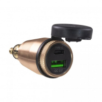 [USB nabíječka QC3.0 + USB-C s DIN zástrčkou]