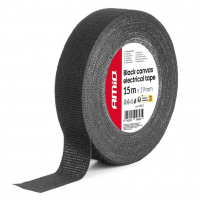 [Black canvas electrical tape 19mm x 15m x 0.4mm AMIO-04853]