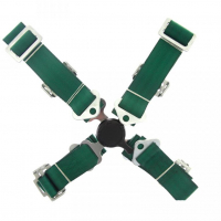 [Bezpečnostné pásy 4 bodové QUICK - GREEN]