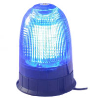 [LED maják, 12-24V, modrý magnet, 80x SMD5050, ECE R10]