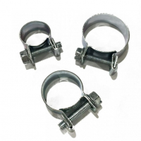 [Mini pozinkované spony PRO-F pre dokonalé utesnenie malých priemerov hadíc 22-24 mm]