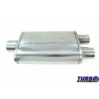 [Centrálny tlmič výfuku TurboWorks LT-07 Center (2,25") Dual (2") Y-Pipe]