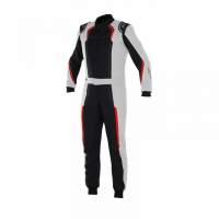 [Kombinéza Alpinestars KMX-5 - SILVER BLACK RED]