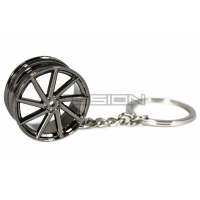 [Prívesok na kľúče Wheel Vossen Black Chrome]