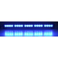 [LED Svetelná Rampa 580mm, 20x LED 3W, Modrá ECE R10 R65]