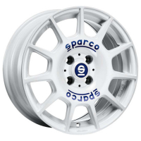 [SPARCO TERRA - WHITE BLUE LETTERING]