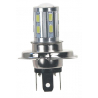 [Led H4 Biela, 10-30V, 12Smd 5630 + 3W]