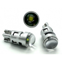 [Cree Led T10 Biela, 12V, 5W Zo Šošovkou]