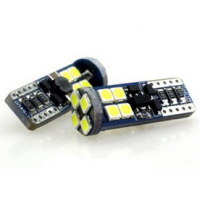 [Led T10 Biela, 12-24V, 12Led/3030Smd]