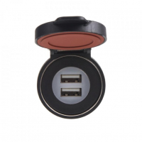 [2x USB zásuvka s magnetom vo vodeodolnom držiaku max 2x 2,4 A]