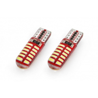 [Led Vertex Canbus 24Smd 3014 T10E (W5W) Silca Biela 12V]