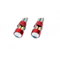 [Led Vertex Canbus 27Smd 3014 T10E (W5W)  White 12V/24V]