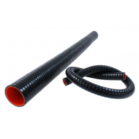 [Silikónová hadica 100cm FLEX zosilnená TurboWorks PRO Black - 15mm (0,59")]