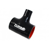 [Silikónová hadica TurboWorks Pro Black T spojka - 70 s výstupom 25mm (2,75")]