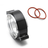 [Spona V-Band 3" 76mm + príruby BLACK]
